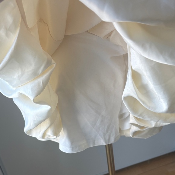 White/Ivory Sleeveless Dress - Basque Waist - Size S - Picture 4 of 4